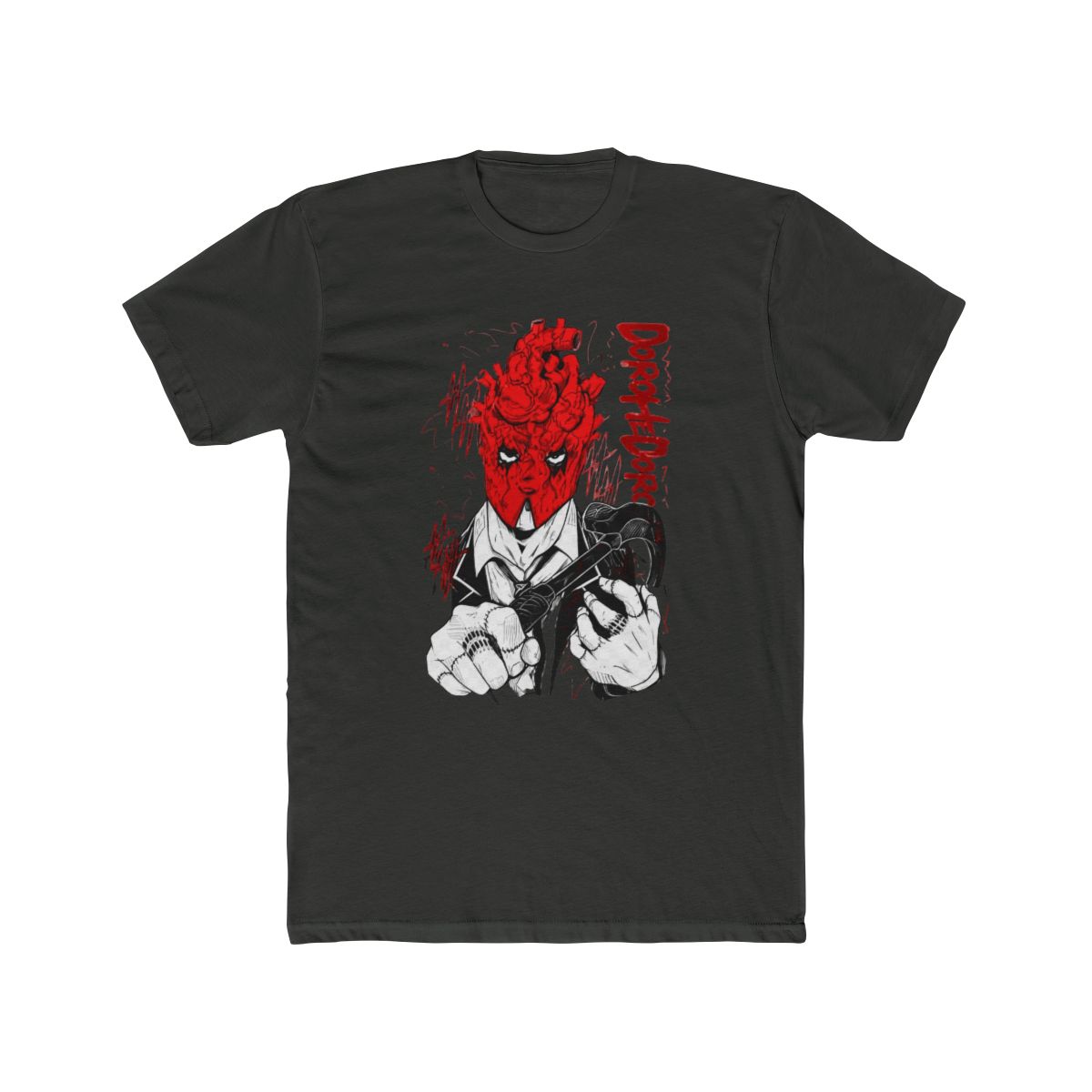HUBGO Anime Dorohedoro Shin Kaiman Q Hayashida T Shirt Merch Casual Short Sleeved T Shirt Tee, Adult, Size: Small, Black - alternate angle 5, merchandise